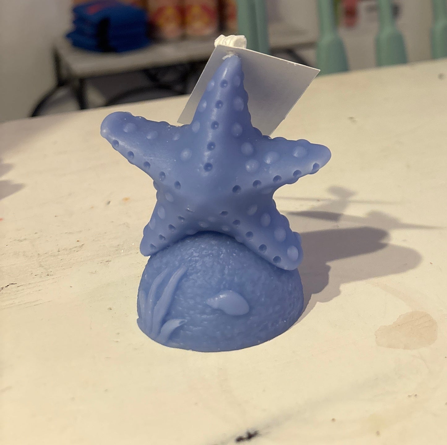 Starfish Beeswax Candle