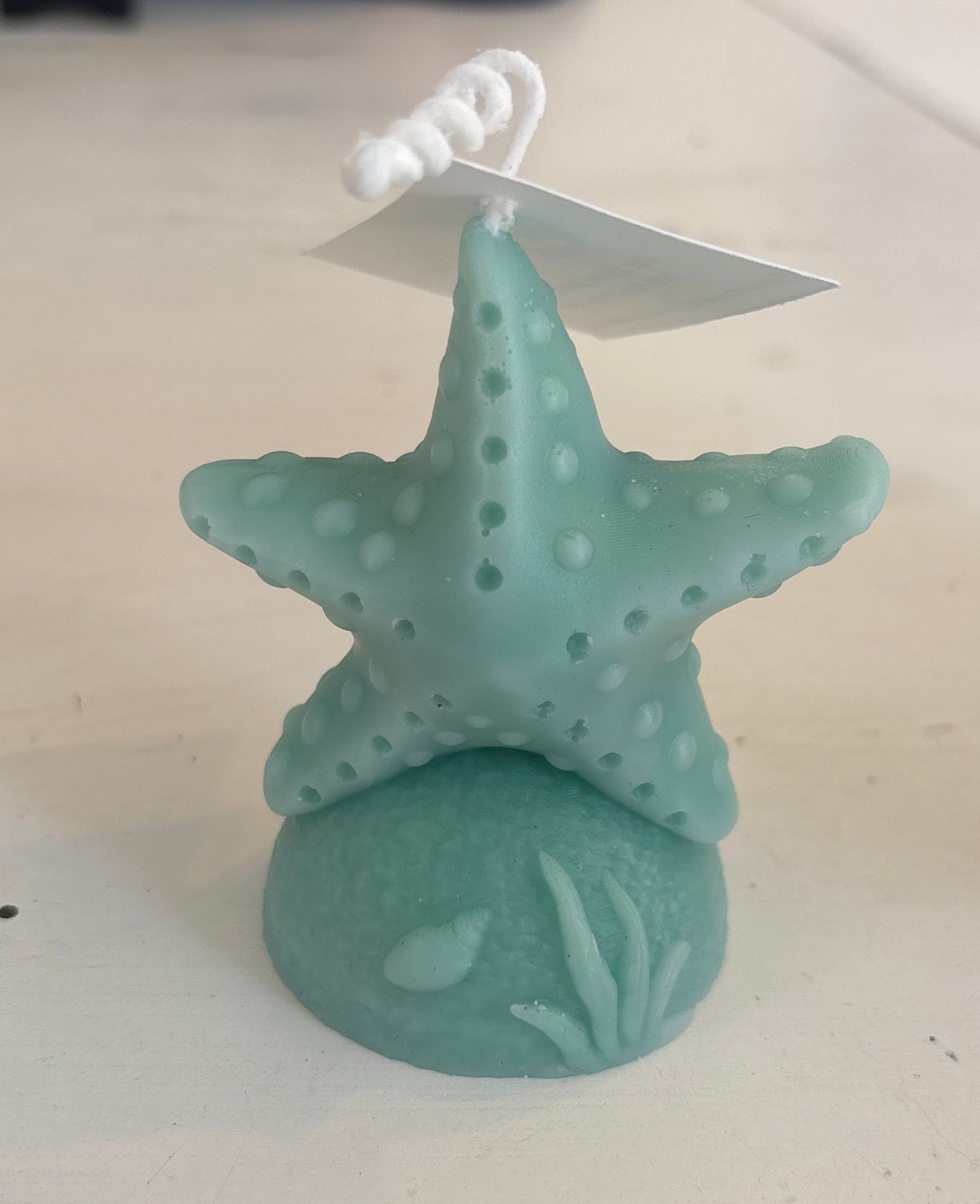 Starfish Beeswax Candle