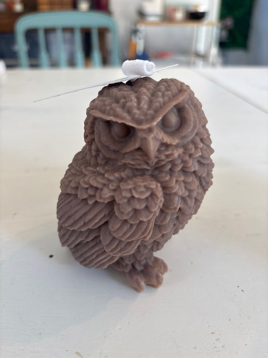 Wise Owl Beeswax Candle