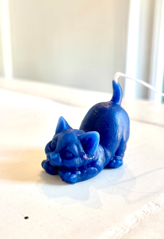 Small Kitty Cat Beeswax Candle