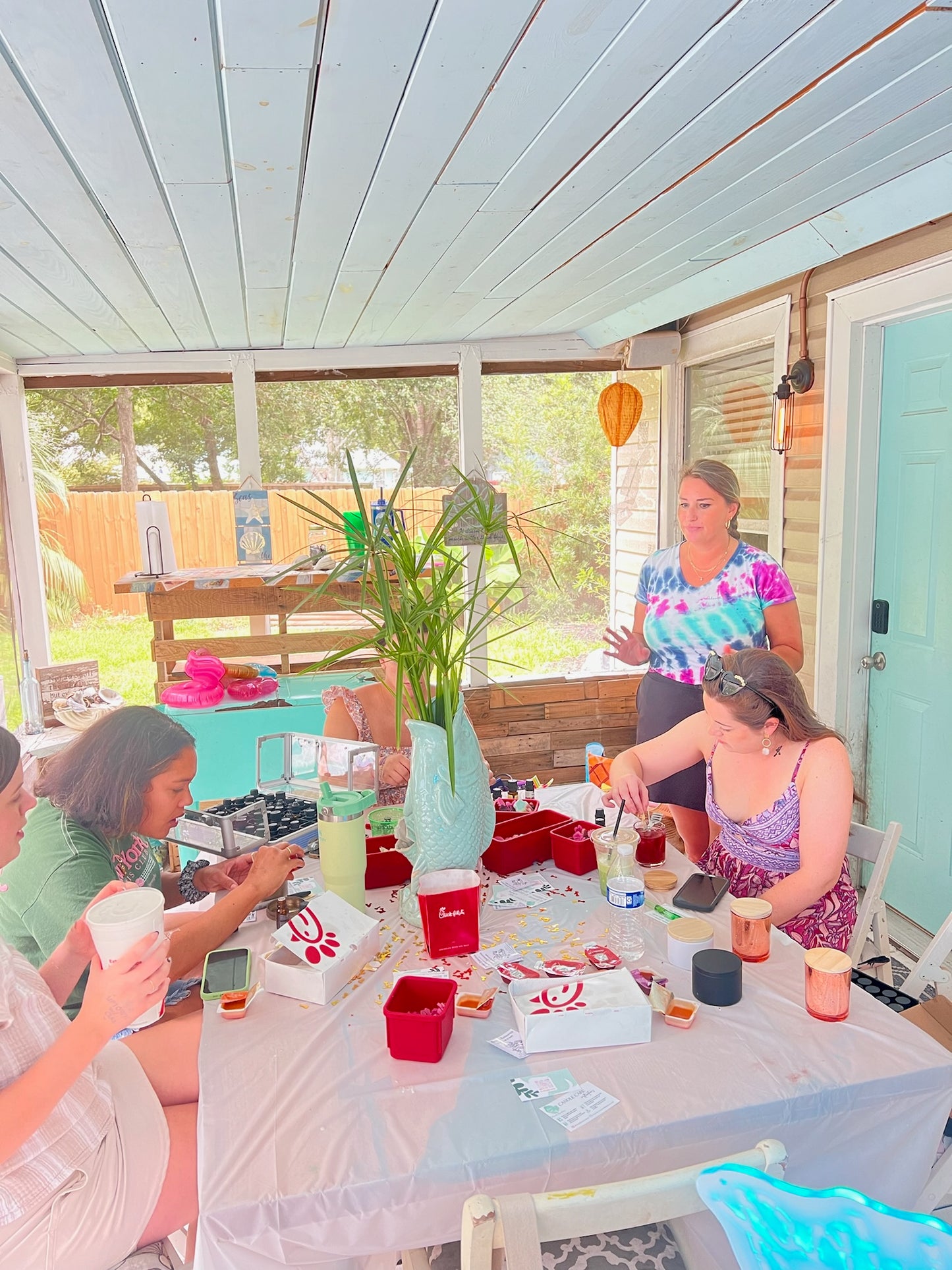 Private Candle Making Pool Party