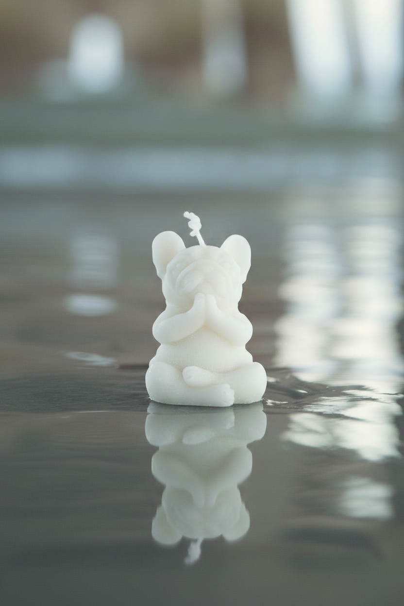 Yoga Pup 🧘‍♀️🐶 Beeswax Candle
