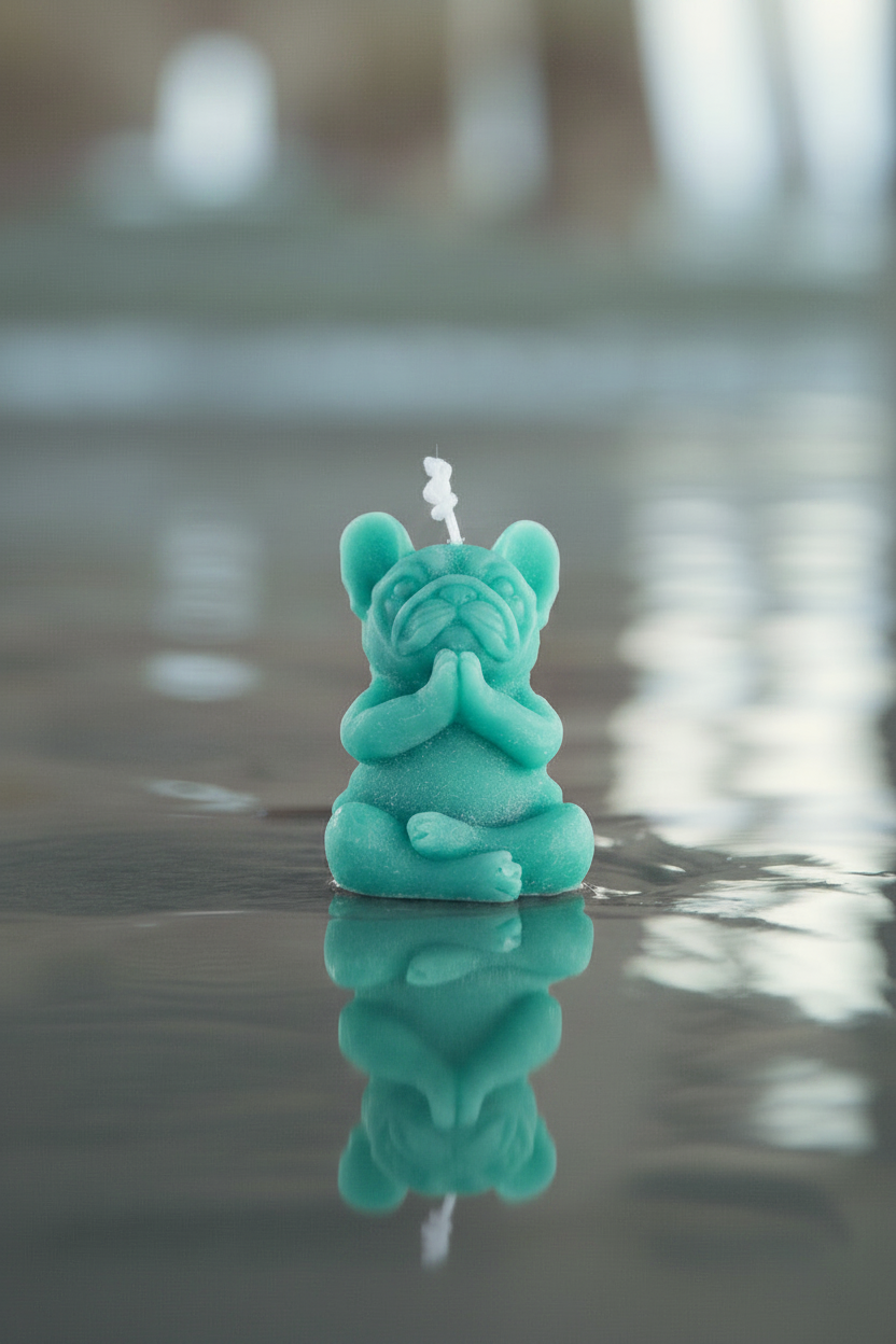Yoga Pup 🧘‍♀️🐶 Beeswax Candle