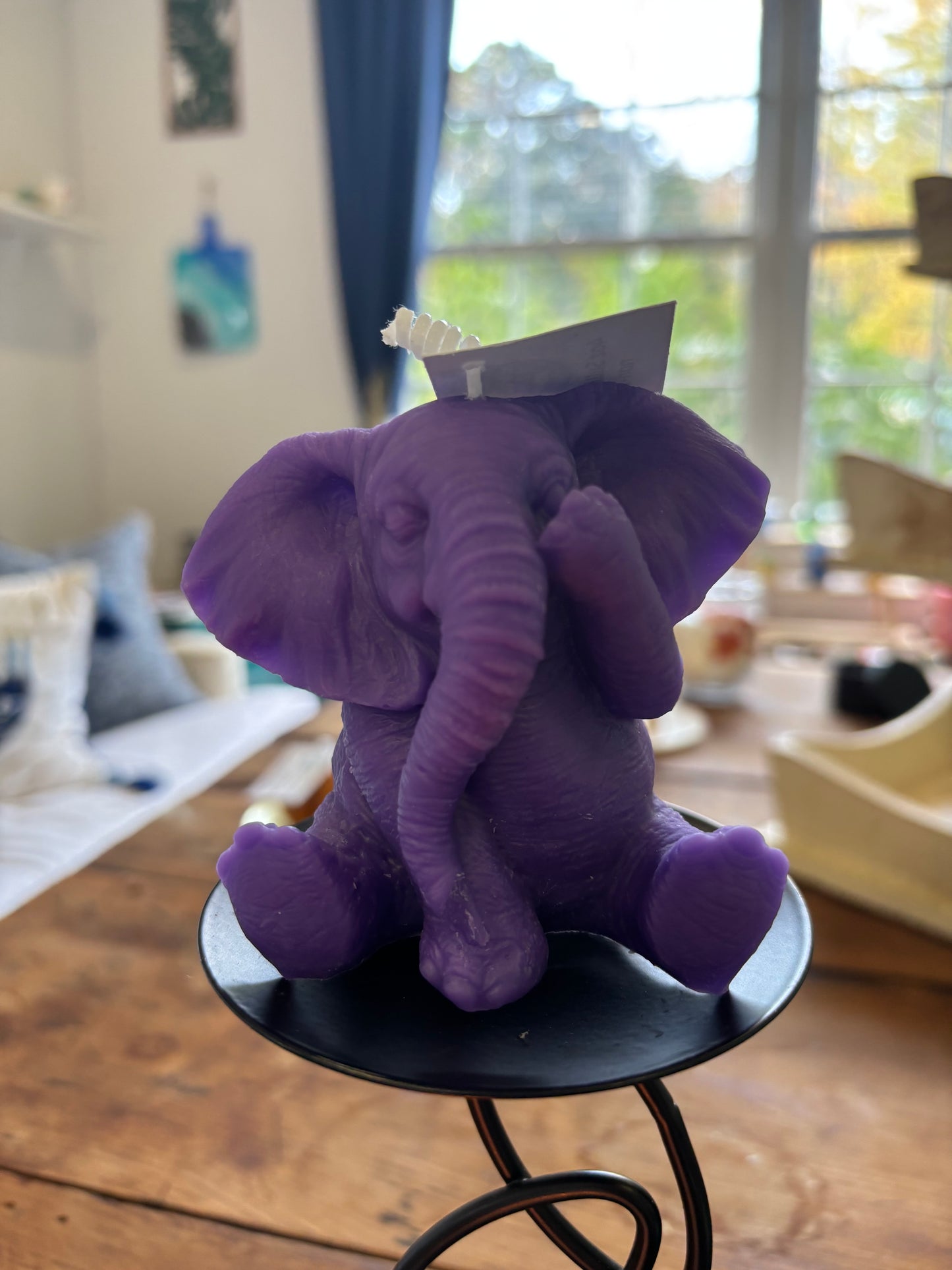 Elephant Beeswax Candle