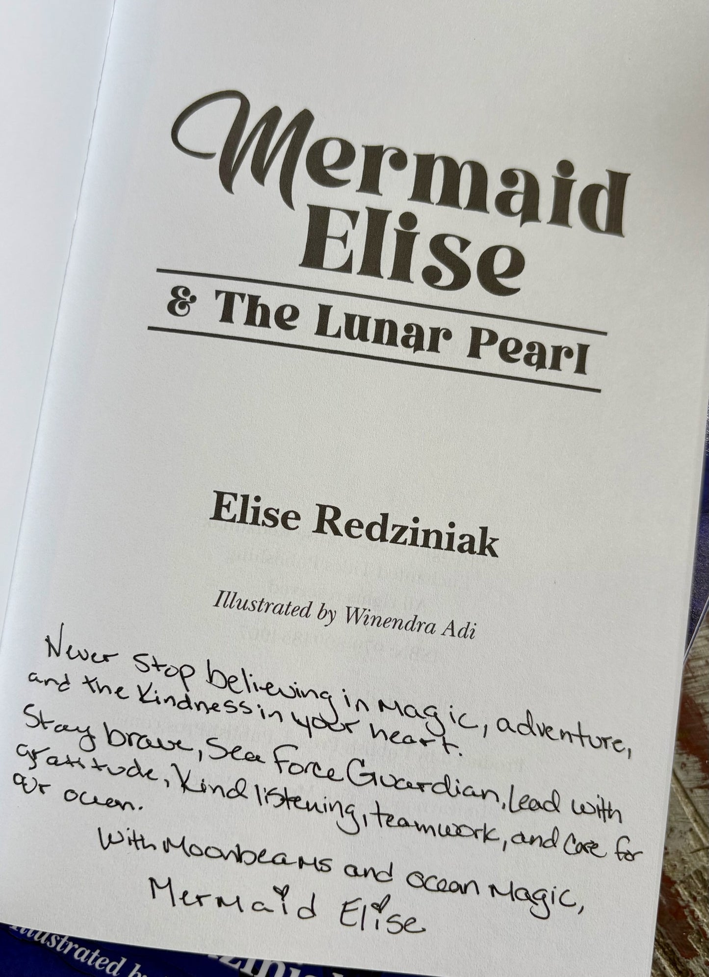 Mermaid Elise Book - Signed & Personalized
