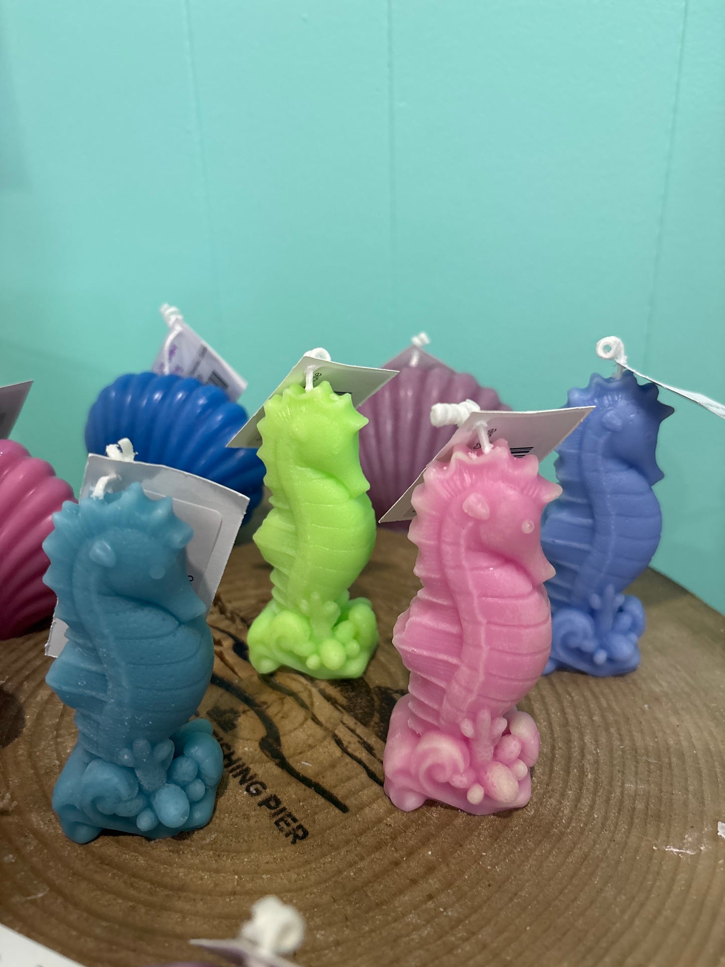 Seahorse 1.5oz Beeswax candle